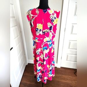 Lauren 16W Floral Dress like new